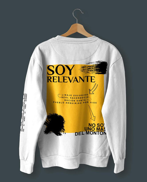 Camiseta Manga Larga - Soy Relevante (oversize)