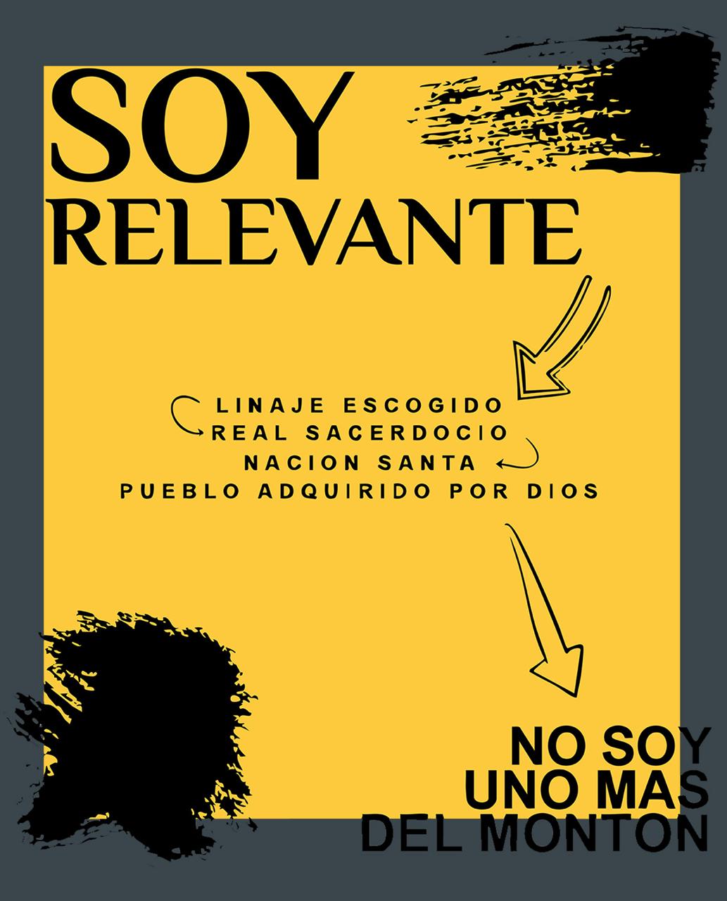 Camiseta Manga Larga - Soy Relevante (oversize)